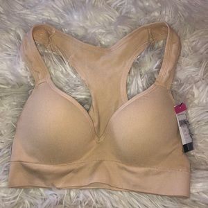 Cream Padded Sports Bra size S